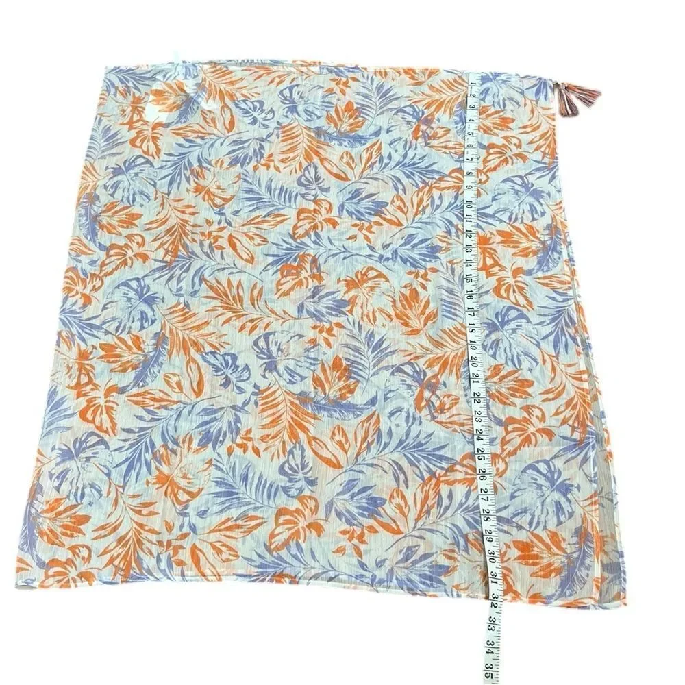 Lucky Brand Orange And Purple Swim Sarong Coverup Wrap, OSFM, NWT‎
